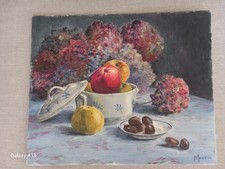 Huile sur toile Nature morte