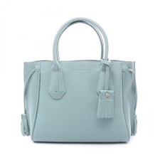 Longchamp Penelope Tote Handbag leather Blue Used Women