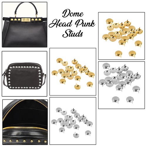 15mm dôme clous ongle punk - dôme,