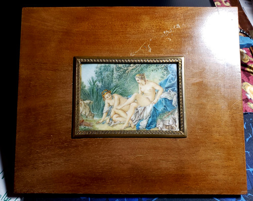 Ancienne peinture miniature - ancienne,
