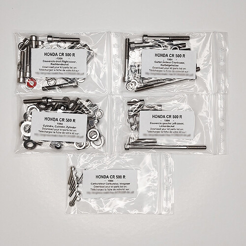 Honda 500 1984 kit vis - honda,