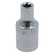 Embout étoile à douille Torx femelle E5 1/4" Drive standard externe chrome va...