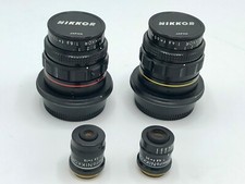 4 Nikon Nikkor macro lens set 65mm 4.5, 12cm 6.3, 35 4.5 and 19 2.8 Exc Cond!