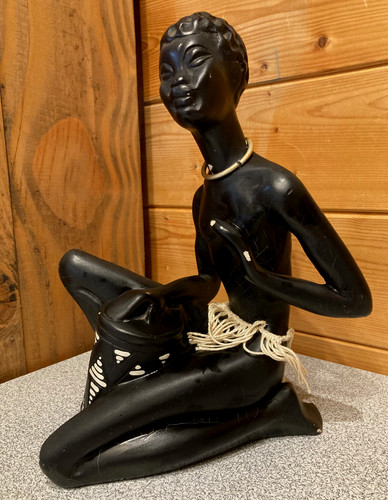 Sculpture plâtre homme - plâtre,