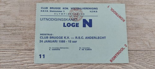 Ticket club brugge rsc - ticket,