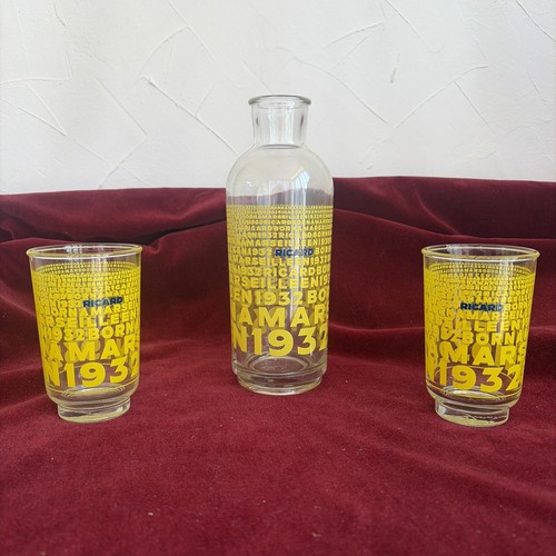 Carafe avec verres ricard 90 - carafe,