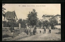 Old postcard Ablon, Mortier d ́Ablon, Avenue des Rosiers 1909 
