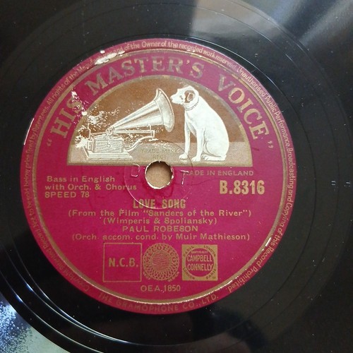 78t paul robeson love song - 78t,