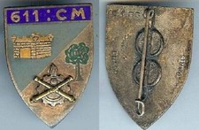 Material - 611° CM company store smooth back enamel antique traces of gilding