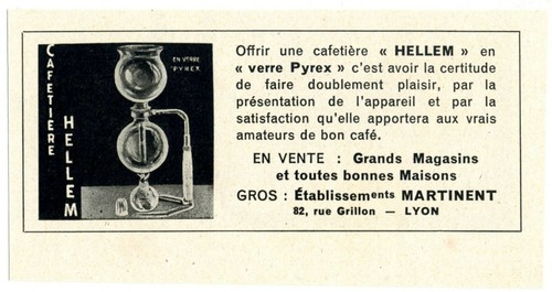 1955 cafetière hellem - :,