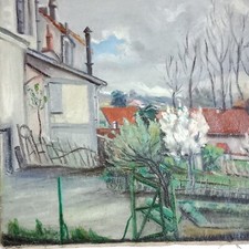 Printemps Paysage Huile sur