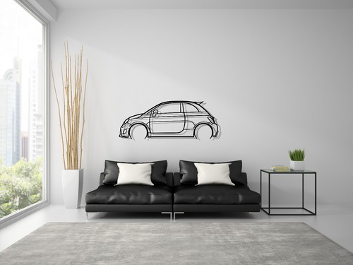 Fiat 500 80cm - 500, murale