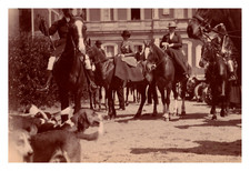 France, une chasse à courre Vintage silver print silver print 8x13  