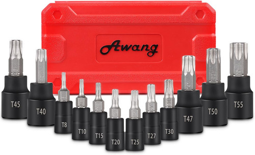 13pcs douille torx mâles - douille,