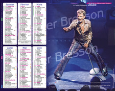 Johnny Hallyday 2026 Concert La Poste Almanac Calendar