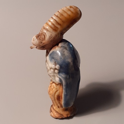 Bouton porcelaine netsuke - porcelaine,