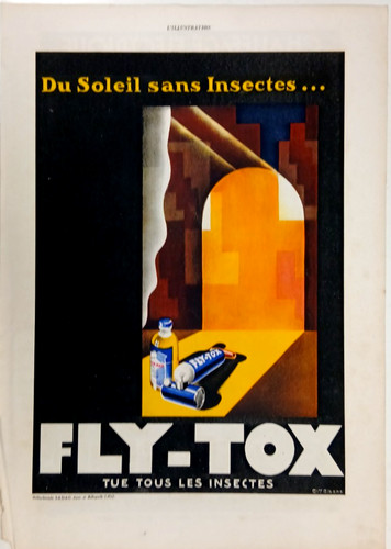 Publicité papier fly tox - papier,