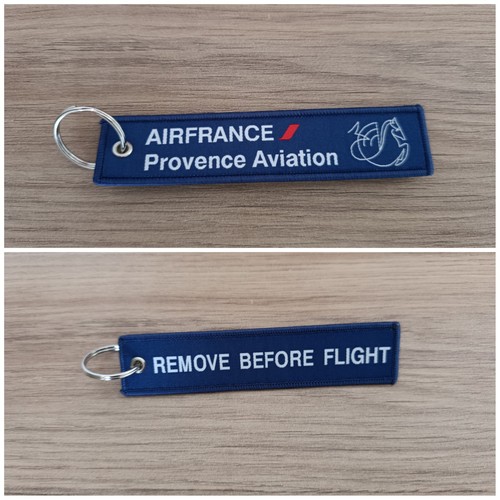 Porte clé brodé avion - brodé,