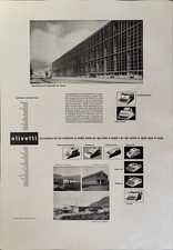 Olivetti Stabilimenti Publicité Machine À Écrire 1 Page 1955 Lettre 22