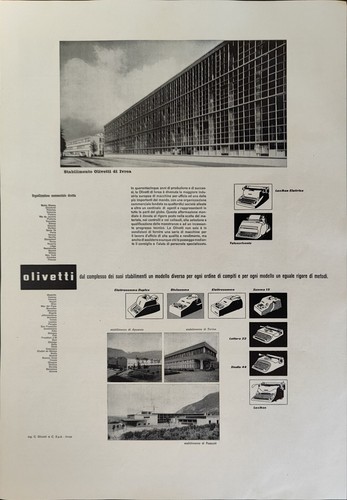 Olivetti stabilimenti - olivetti,