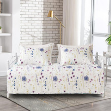 3 Pcs Floral Daybed Cover Set
