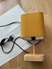 Lampe de chevet pied en bois