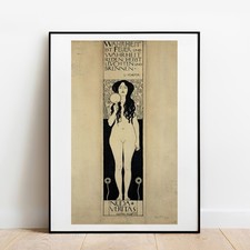 Art Imprimé Gustav Klimt Nuda