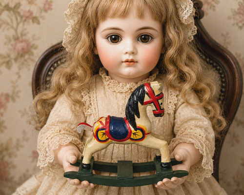 Cheval bascule miniature en - cheval,