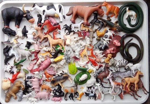 Lot jouet animaux - , plastique