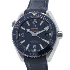 OMEGA Seamaster Planet Ocean 600M Co-Axial 39.5mm Stainless Steel/Leather Bl...
