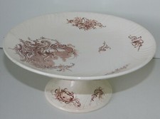 vintage COUPELLE plat de SERVICE presentation TABLE fruits ROCAILLE KG LUNEVILLE