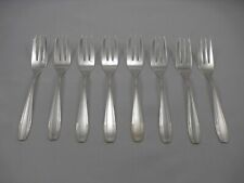 Apollo, 8 fourchettes à gâteaux Art déco, Métal argenté, Excellent état