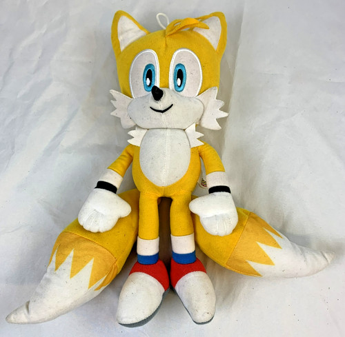 Figurine peluche renard jaune