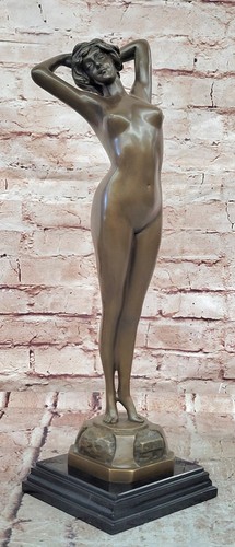Sculpture bronze femme nue - bronze,