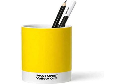 Pantone pencil cup yellow 012 - pencil, cup,