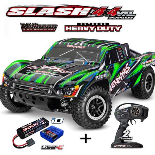Traxxas trx68386 grn slash - traxxas,
