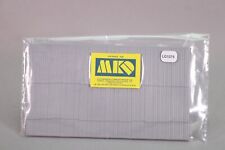 LG1075 MKD HO 1:87 Train Decor Bag of 2 Plates Corrugated Sheet 132 x 75mm Gray