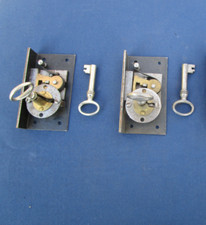 2 serrures 2 clefs fer placage