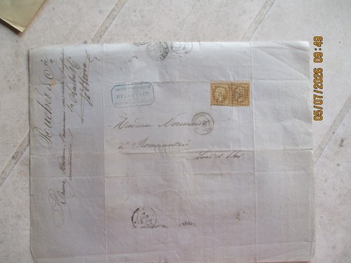 Villette lettre 1880 - villette,