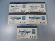 Lot Of 5 Power Sonic 6V 7A Sealed Rechargable Battery PS-670 