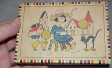 PLATE & RARE DREDGED BOX CARDBOARD CANDY DECOR GIRL TOY