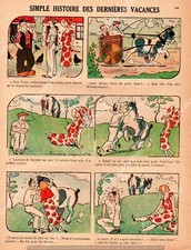 HOLIDAY STORY HORSE MORS / HUMOR 1933 / HORSE RIDING IN HOLIDAY