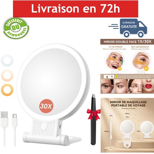 Miroir maquillage auxmir - miroir,