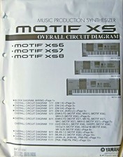 Yamaha MOTIF XS6 XS7 XS8 Synthesizer Original Overall Circuit Diagram Schematics
