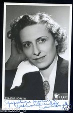 SUZANNE BORETTI 1947 AUTOGRAPH PHOTO 