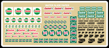 Decals Decalcomanie CASTROL RACING 1/43 1/32 1/24 Water slide gasoline scalex.
