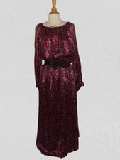 Robe longue en soie, manches