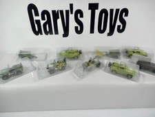 GREENLIGHT WILLYS  JEEP ARMY MILITARY  1:64 SCALE LOT OF 9 PIECES AS PICTURED