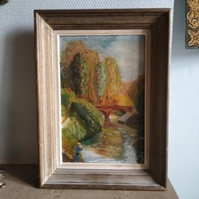 Huile sur toile ancienne