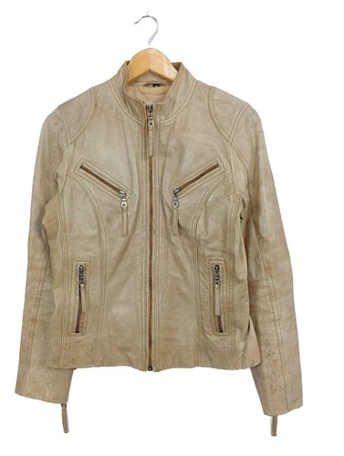 Rock blue veste cuir - blue,